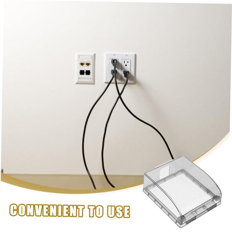 Operitacx Outdoor Sockets Waterproof Socket Rainproof Box Wall Switch Cover
