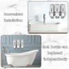 No-Drill 3 Pack 500ml Wall Mounted Soap Dispenser for Bathroom