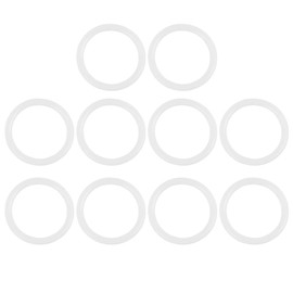 X AUTOHAUX Silicone O-Rings, 34mm OD 27mm ID 3.5mm Width VMQ Seal Gasket for Compressor Valves Pipe Repair, White, Pack of 10