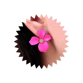 TseenYi Boho Flower Earrings Green Flower Stud Earrings Vintage Flower Stud Earrings Bohemian Bridal Earrings Jewellery for Women and Girls Gifts, Alloy Steel