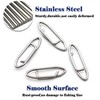 9KM DWLIFE Power Fishing Clips 50Pcs Stainless Steel Quick Change