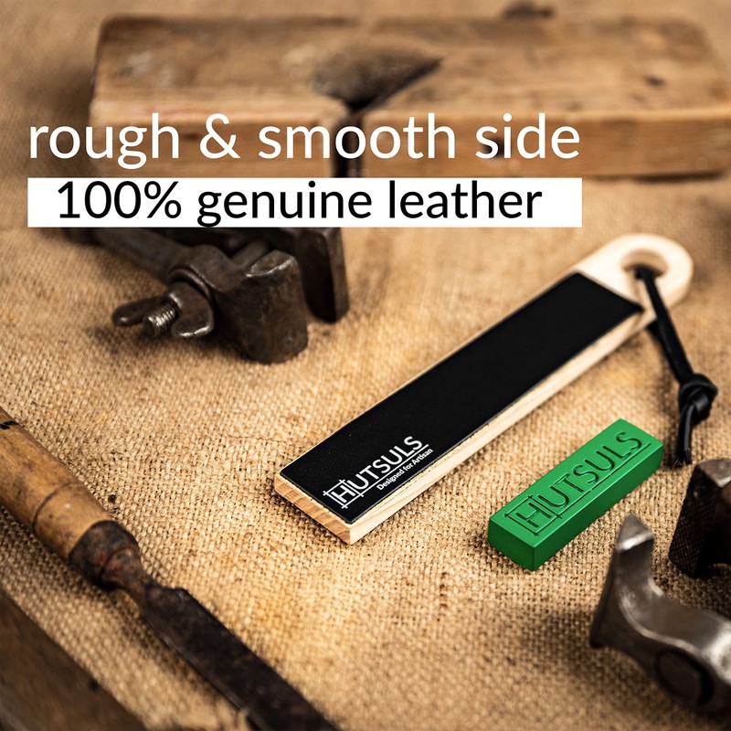 Hutsuls Pocket Knife Strop Kit - Get Razor-Sharp Edges with