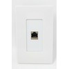 RiteAV CAT 6A 1 Port Shielded Cat6A 90 Degree Exit
