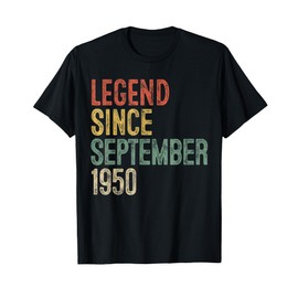 Legend 1950 75th Birthday Gifts for Men Women 75 Year Old T-Shirt