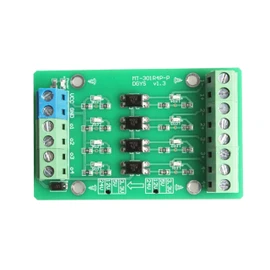 NOYITO 4-Channel Optocoupler Photoelectric Isolator Module Level Voltage Converter Module PLC Signal Converter Module PNP NPN to NPN (3.3V to 5V)