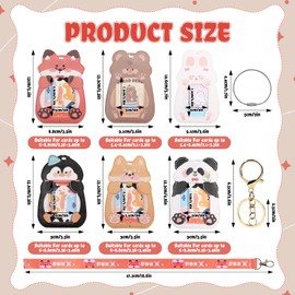 NEWEST Cute Dog ID Badge Holders with Lanyard Keychain Key Ring, Puppy PU Leather Luggage Tag for Suitcase with Metal Loop, Lovely Animal ID Card Name Tag Identifier for Nurse Teacher Student Staff