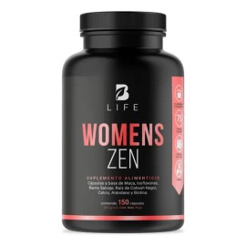 B Life - Suplemento Balance Hormonal Para Mujer 150 Cápsulas B Life Womens Balance - 1 g | Negro - Top Quality