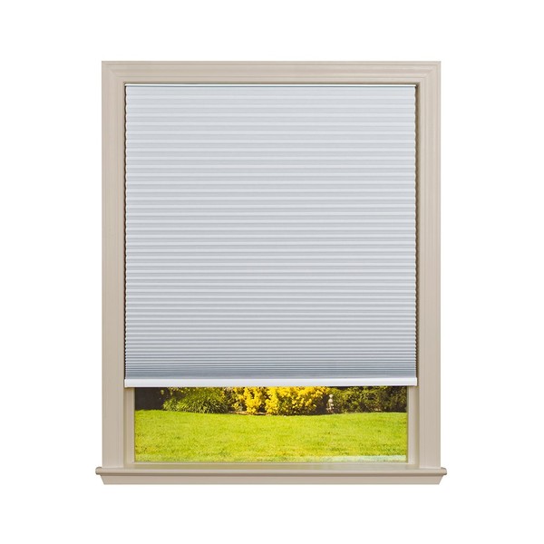 Redi Shade Easy Lift Trim-at-Home Cordless Cellular Blackout Fabric Shade (Fits Windows 19"-30"), 30 Inch x 64 Inch, White