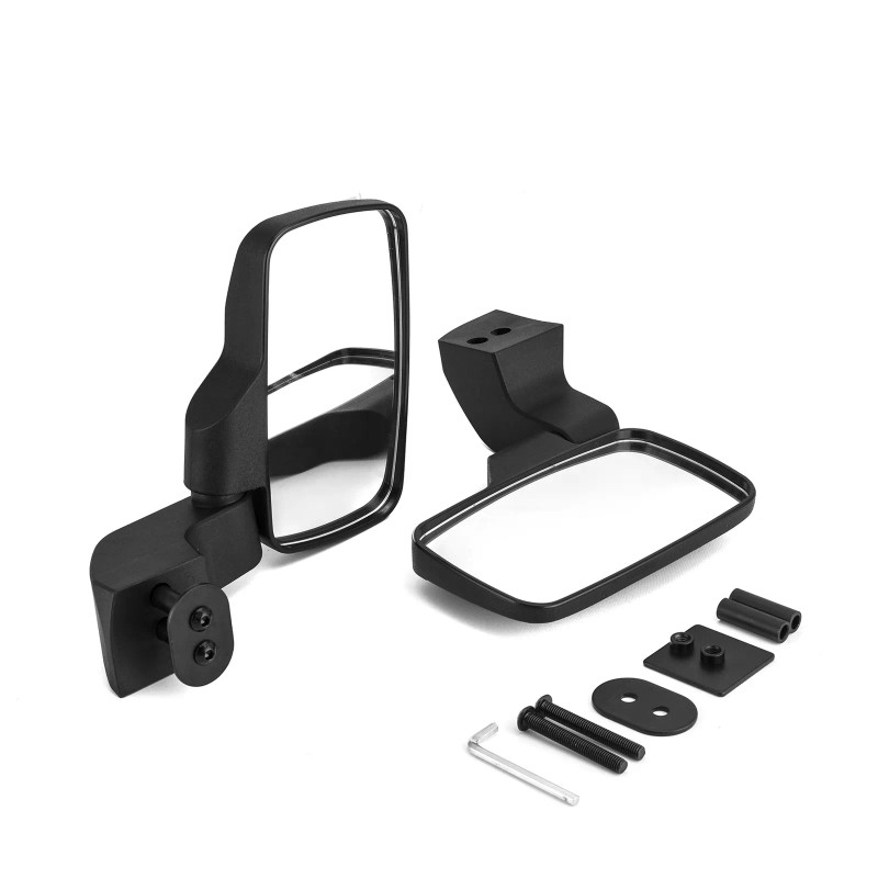 RI UTV Rear View Side Mirrors Door Mounted for Polaris