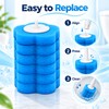 Disposable Toilet Brush Replacement Heads for Bathroom Cleaning – Foam