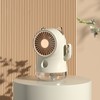 Misting Desk Fan Fortune Cat Shape Multifunction Nano Spray 3