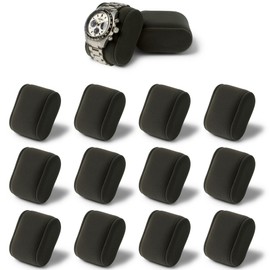 TAWBURY Bayswater Watch Box Pillows - Small | 18cm/7.1" Circumference | 5.1cm/2" Width | Compatible with our Black Bayswater 12 & 24 Slot Watch Boxes | Pack of 12 Pillows (Charcoal)