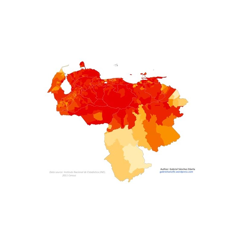 History Galore 24x36 Gallery Poster, Venezuela 2011 Moreno 28Brown29 Population