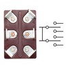 Heschen metal toggle switch DPDT, KN3C-223, momentary (ON)/OFF/(ON) 3 position