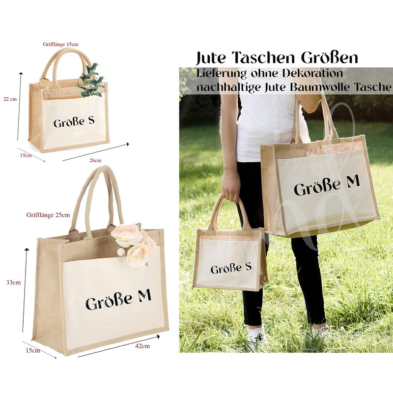 AMBERGER DESIGN by A&M Osterhage amd Jute-Tasche Besties personalisiert |