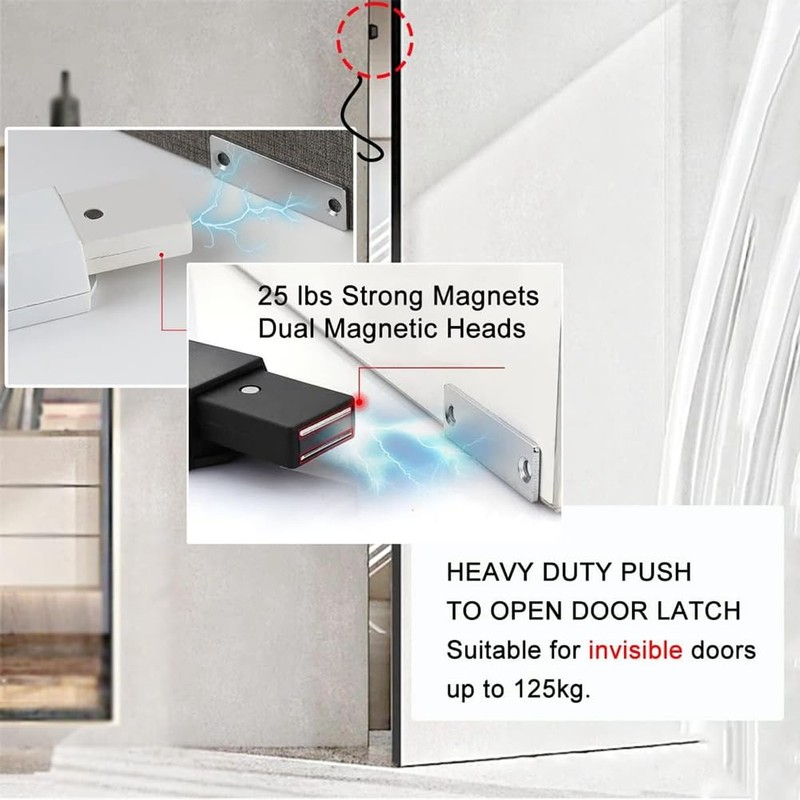 beiyaiey 2 Pack Heavy Duty Push Latch & Lock for