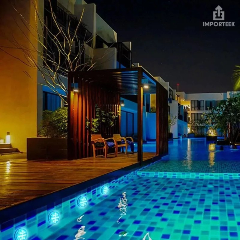 Importeek 3pz Lampara Sumergible Led Rgb Acuario Pecera Alberca