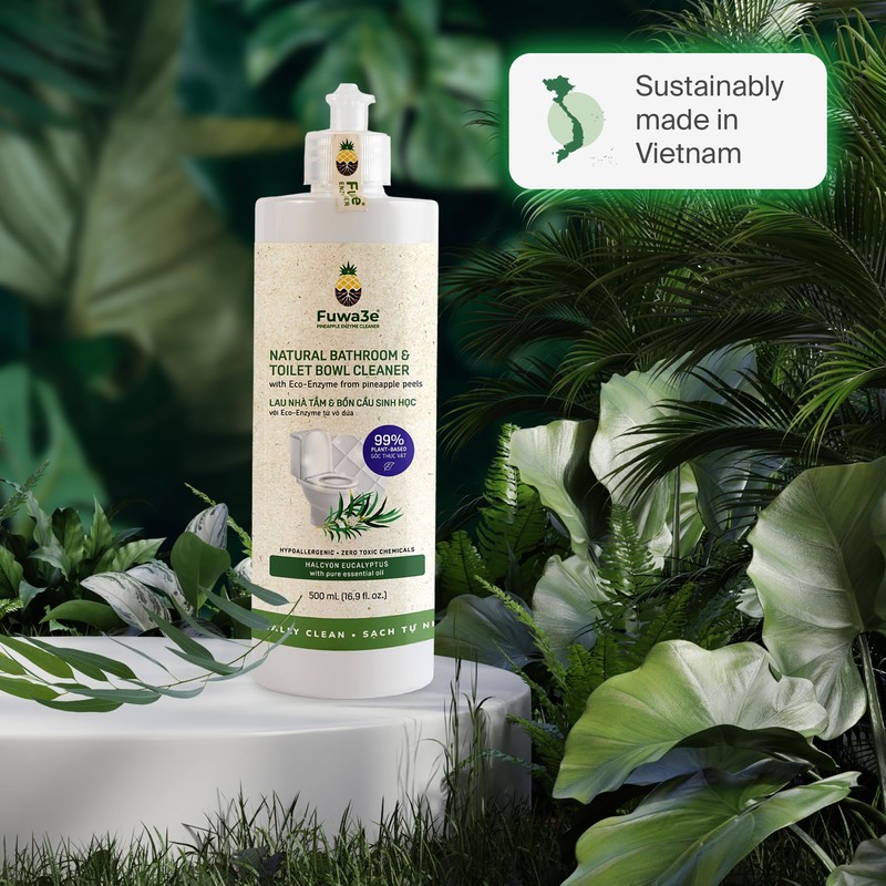 Fuwa3e Pineapple Enzyme Natural Toilet Bowl Cleaner Halcyon Eucalyptus -