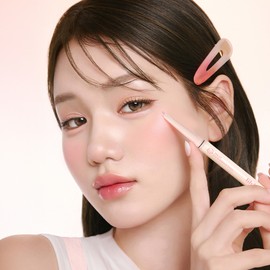 lilybyred Smiley Eye Blending Stick (6 Colors) (Shimmer/Matte) - [Shimmer] 03 Shy Peach