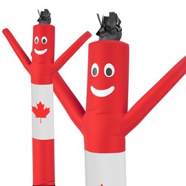 LookOurWay Air Dancers Wacky Waving Inflatable Tube Man Attachment - 7 Feet Tall Advertising Air Dancer Waving Man Inflatable Tube Guy - Blower Not Included - Canadian Flag