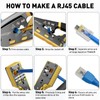 ZoeRax Ethernet Crimping Tool Kit RJ45 Crimp Tools,CAT5 Cat5e Cat6