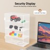 Fenjidrop Acrylic Display Case with Lock & Key, 4-Tier Clear