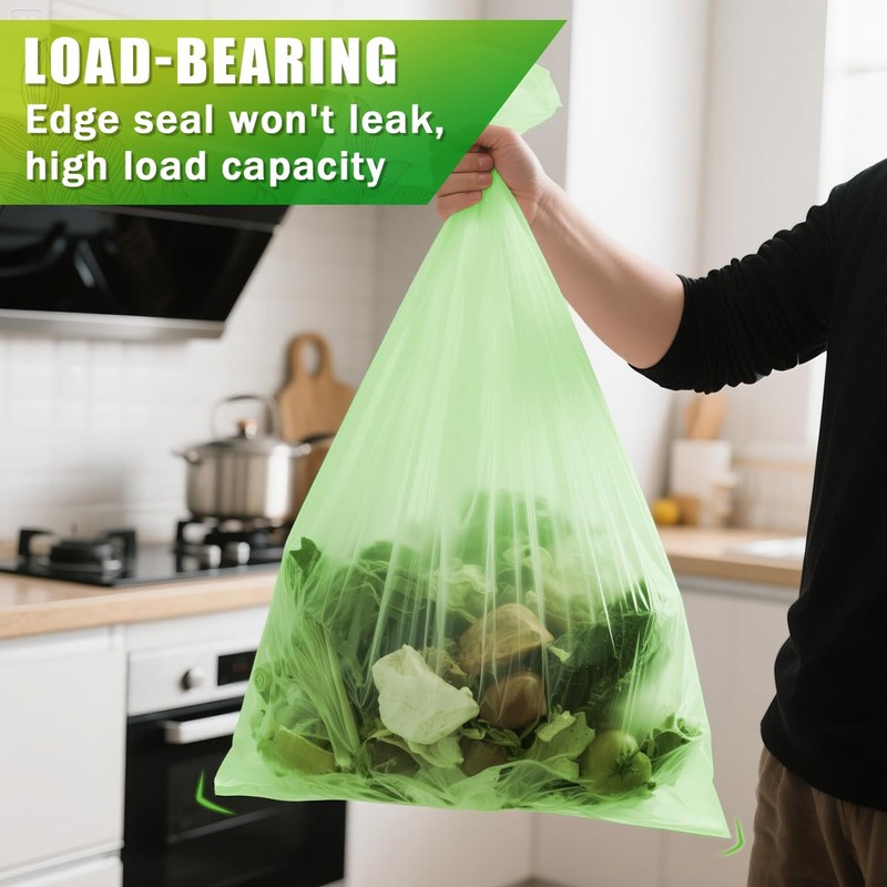 Expspru 13 Gallon/50L Biodegradable Trash Bags Tall Kitchen Garbage Bags