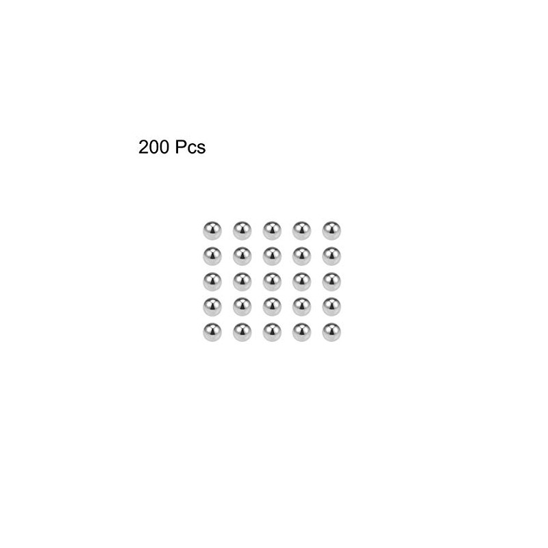 sourcing map 200 pieces precision balls 3/32 inch chrome steel