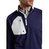 PETER MILLAR Men's Verge Performance Quarter-Zip, Navy, Medium