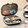 Nicear Portable Pill Pill Box Organiser Travel Case, Suitable for