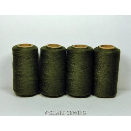 fits CONSEW OLIVE DRAB #745 SPUN POLYESTER SERGER & QUILTING THREAD 4 TUBES 1000 YDS. EA