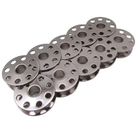 CKPSMS brand - 10PCS #45785 fit for SINGER FEATHERWEIGHT SEWING MACHINE STEEL BOBBINS 221 222 301 (10)