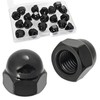5/16"-18 Acorn Nuts,20PCS Black 304 Stainless Steel(18-8) Acorn Cap Nuts