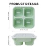 greenandlife Kids Bento Snack Box 4 Compartment Snack Container