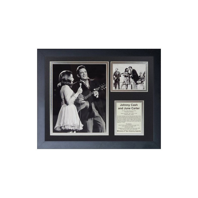 Legends Never Die "Johnny Cash and June Carter Framed Photo