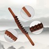 Wooden Gua Sha Stick Double Row 20 Beads Trigger Point