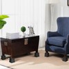 Heavy Duty Furniture Risers, 4Pcs Adjustable Table Riser Wide Feet