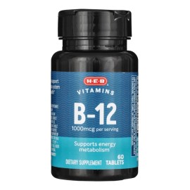 Vitamins Vitamina B12 1000 Mcg Tabletas Sabor