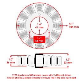 For Polaris Stator for Polaris Xplorer 500 1997/ Worker 335  1999 Magneto Generator 4-Stroke