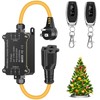 QOFOWIN AC110-250V 20A Waterproof Remote Control Switch Socket Suit,164ft Remote