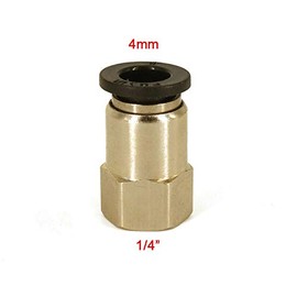 POWERTOOL Air Tube Fitting 4MM to G1/4" Pneumatic Quick Fitting Push in Pneumatic Connector for Air Pneumatic Tools (2PCS)
