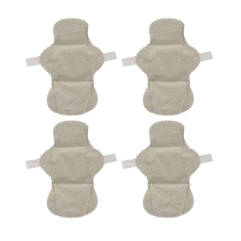 4Pcs Reusable Feminine Pads Washable Cotton Leak Proof Breathable Skin