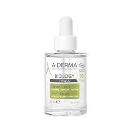 ADERMA, Biology Hyalu Suero Facial Hidratante 3 en 1 con Ácido Hialurónico, Para Piel Delicada y Sensible, 30ml