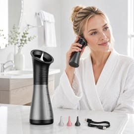 Electric Ear Irrigation Kit for Adults – 3-Pressure Rinse System with Dual Tanks & Water Temperature Display