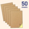 50 sheets - A4 Kraft Brown Sticker Paper Label Sheets,