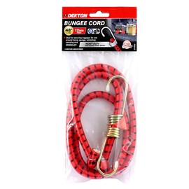DEKTON DT0652 48" x 12MM Heavy Duty Bungee Cord, Black/Red