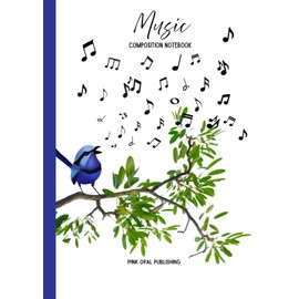 Music Composition Notebook: Blank Sheet Music Manuscript Staff Paper 100 Pages With 12 Staves Per Page A4 Size