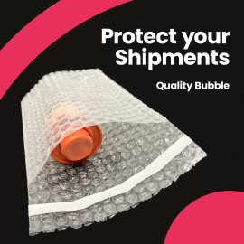 Coolpkg 550 7x8.5 Bubble Out Pouches Bubble Bags Self Seal Protective Wrap Clear