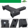 munirater Replacement for Trailer Dual Hitch Extender Adapter with 2-inch
