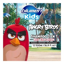Shampoo Infantil Blumen Kids 3 en 1 Angry Birds para Niño 500ml                                                                                       